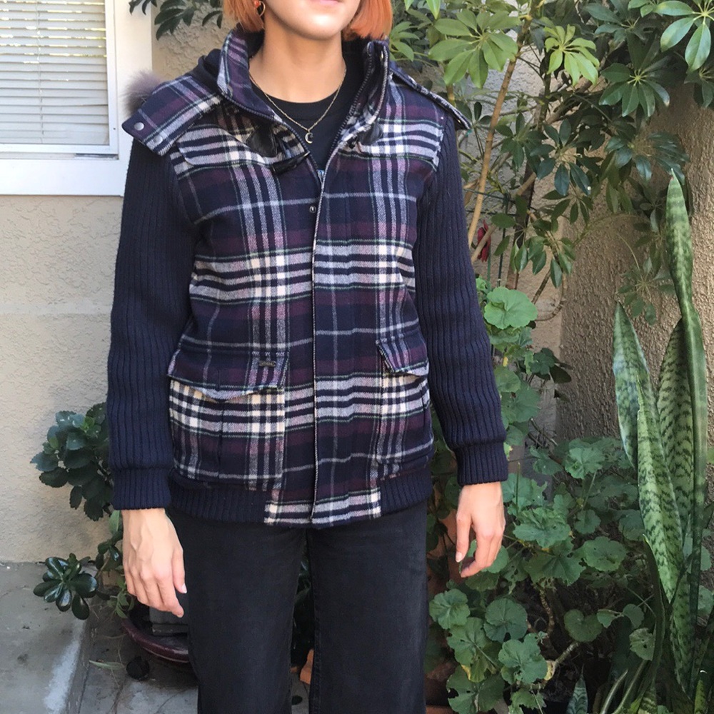 Vintage multicolored E.Lands Kids wool winter jacket - Picture 7 of 16